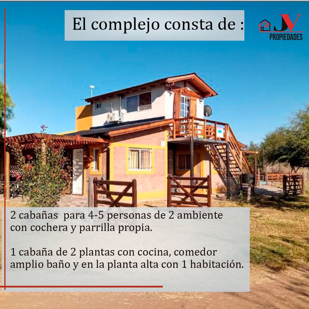Complejo de 4 cabañas en venta Villa Rumipal