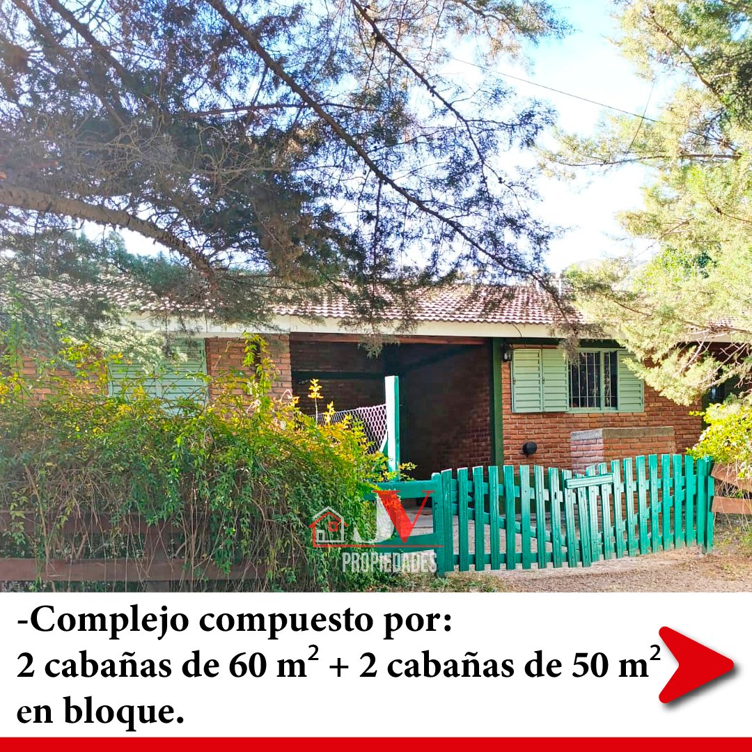 Complejo de 4 cabañas en venta Santa Rosa de Calamuchita